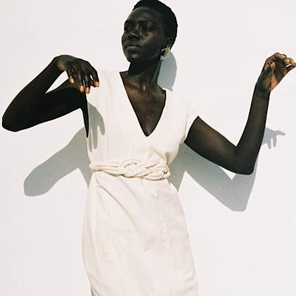 Mara Hoffman Paulina Dress in Cream White